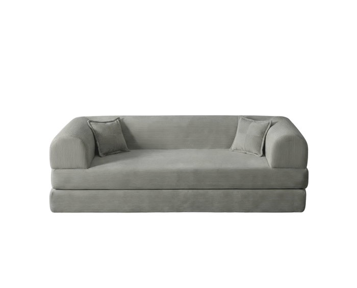 Atelier Del Sofa Legom Eco - Sofá-cama de 3 plazas Gris claro